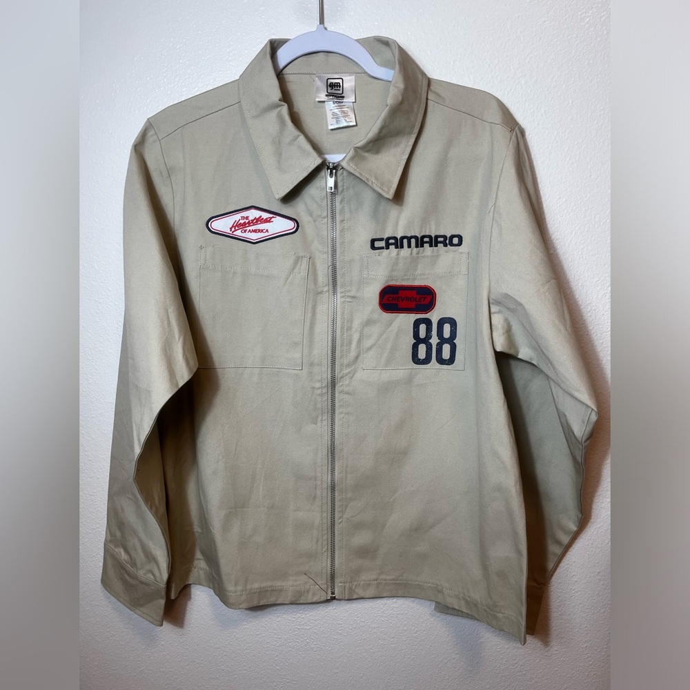 General Motors Camaro IROC Z  Z28 Motorsport Racing Fan Jacket Mens Size S